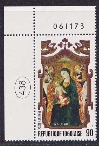 Timbre PA neuf ** n° 211(Yvert) Togo 1973 - Noël