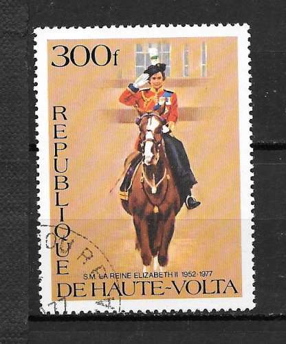 HAUTE VOLTA Y&T  n° 416 Reine Elizabeth -  1977