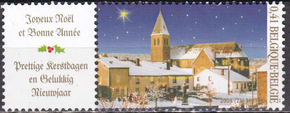 BELGIQUE N° 3213 de 2003 oblitéré avec la vignette  
