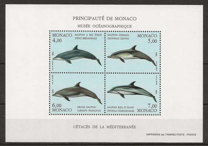   MONACO      ANNEE 1992   Y.T N°56 NEUF**  Feuillets 
