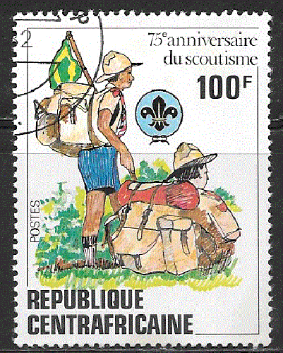 Centrafrique - YT  491  obl  - Scoutisme (1982)