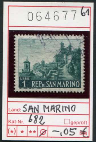 Saint-Marin 1961 - Michel 682 - oo oblit.