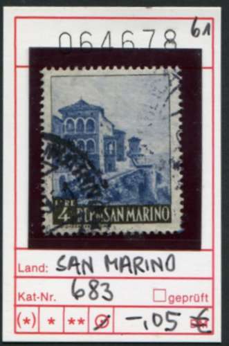 Saint-Marin 1961 - Michel 683 - oo oblit.