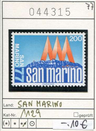 Saint-Marin 1977 - Michel 1129 - ** neuf mnh - 