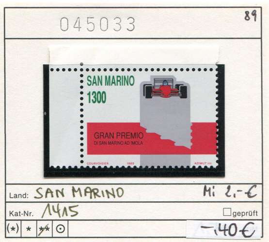 Saint-Marin 1989 - Michel 1415 - ** neuf mnh - 