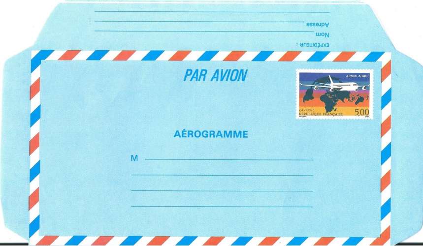 Aérogramme n°1020 Airbus A340 neuf**