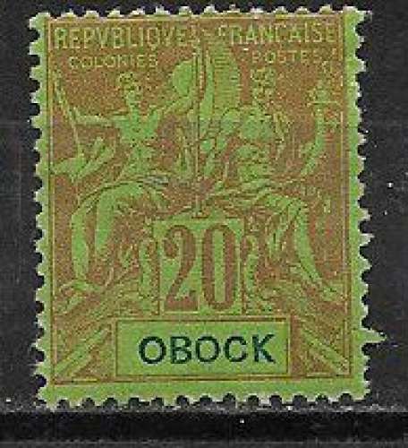 Obock - 1892 - YT n° 38 *