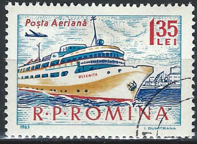 Roumanie - 1963 - Y & T n° 187 Poste aérienne - O.