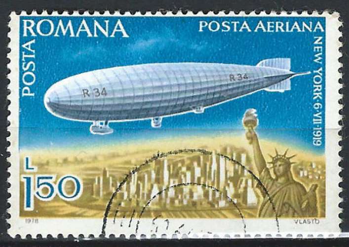 Roumanie - 1978 - Y & T n° 255 Poste aérienne - O.