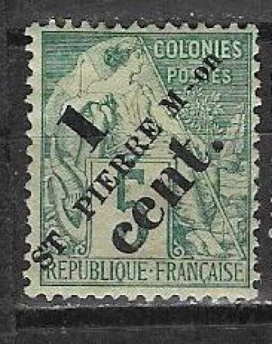 SPM r- 1891 - YT n° 35 *