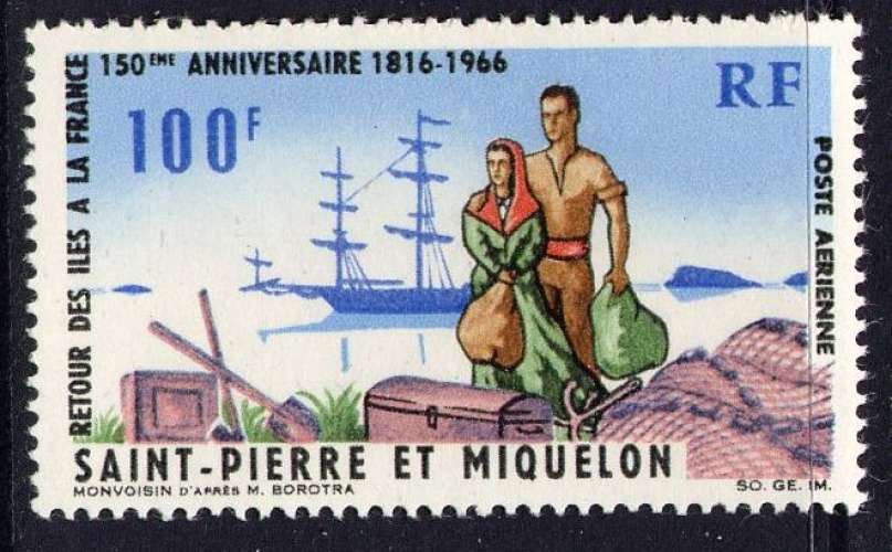 SPM -  1966- YT  n° 36  **