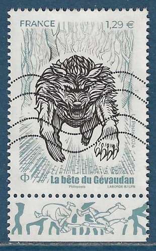 N°5795 Bête du Gévaudan oblitéré