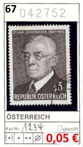 Autriche 1967 - Michel 1234 - oo oblit.