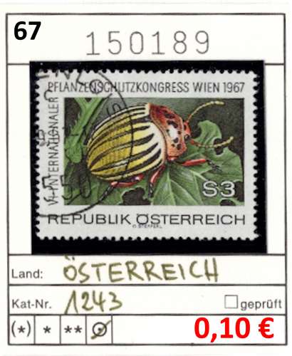 Autriche 1967 - Michel 1243 - oo oblit.