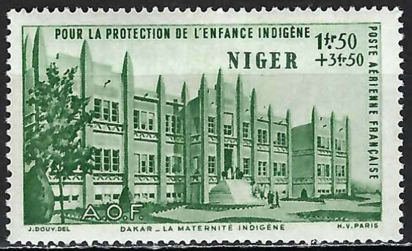 Niger - 1942 - Y & T n° 6 Poste aérienne - MH