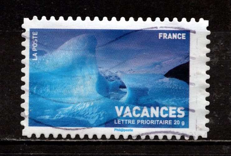 Timbre auto-adhésif France n° 124 oblitéré, TB