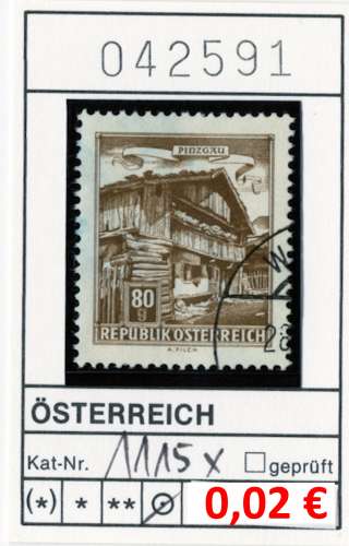 Autriche 1962 - Michel 1115x - oo oblit. - 