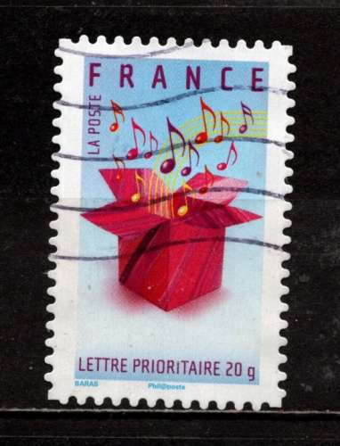 Timbre France auto-adhésif n° 133 oblitéré, TB