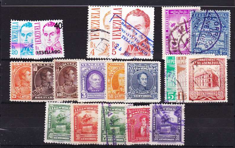 Venezuela - Lot de 20 timbres différents - 