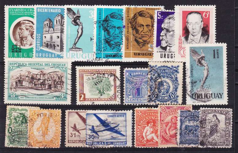 Uruguay- Lot de 20 timbres différents - 