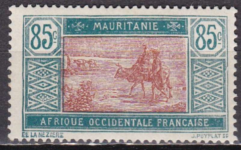 MAURITANIE N° 49 de 1922 neuf*