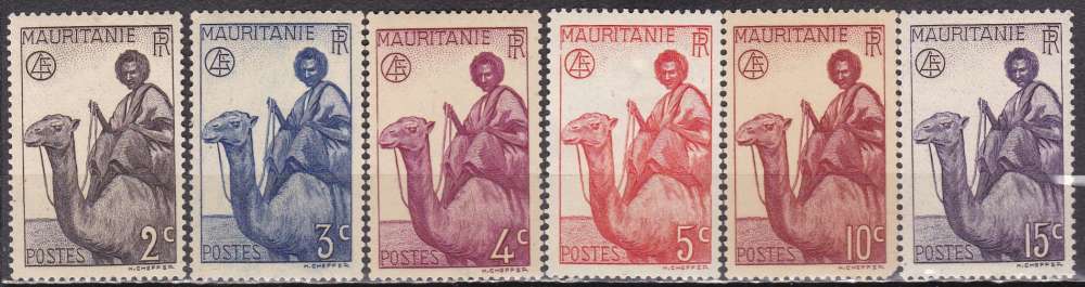 MAURITANIE N° 73/78 de 1938 neufs* ou**