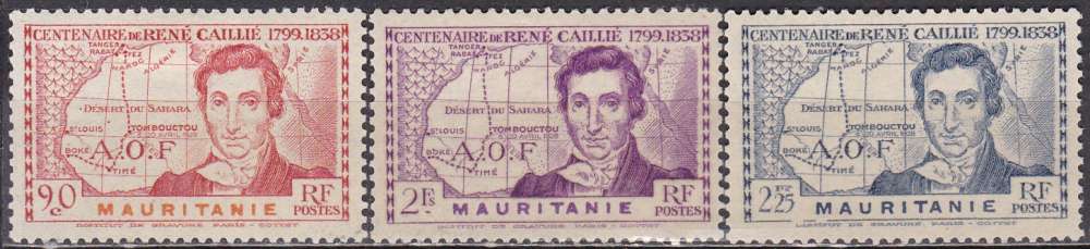 MAURITANIE N° 95/7 de 1939 neufs* ou **
