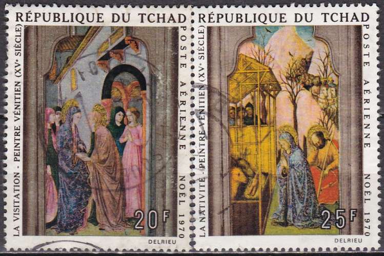 TCHAD PA  N° 75/6 de 1970 oblitéré 