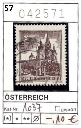 Autriche 1957 - Michel 1037 - oo oblit. - 