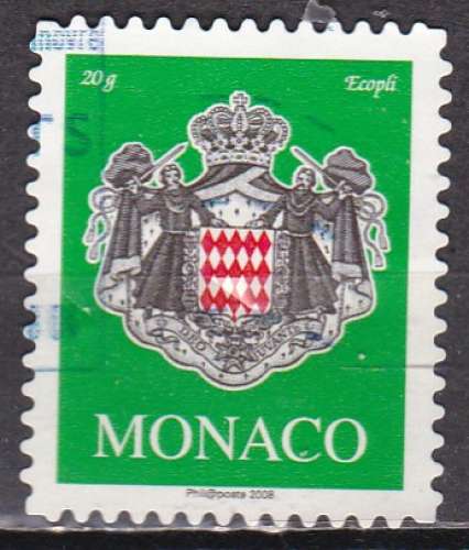 MONACO N° 2502b de 2008 oblitéré et décollé!