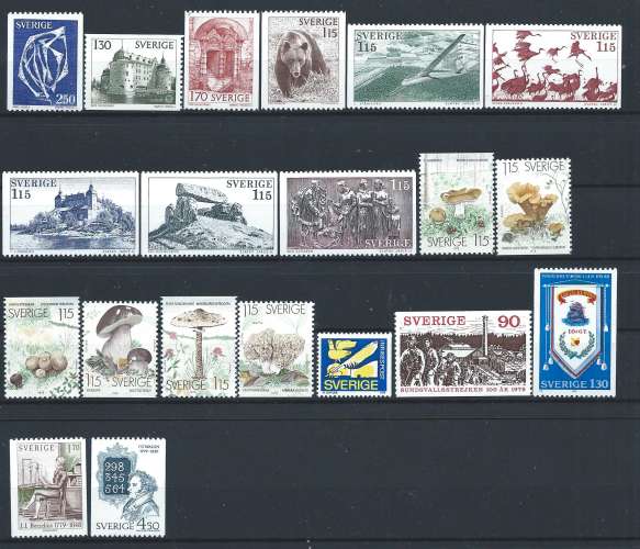 Suède Lot 20 Tp Neuf** année Entre 1978 et 1979