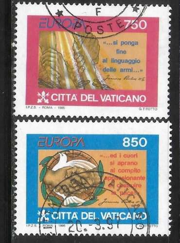 Vatican - Y&T  n° 998/99 - Oblitéré / Used  - 1995