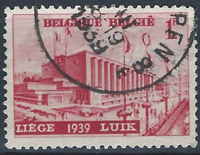Belgique - 1938 - Y & T n° 485 - O.