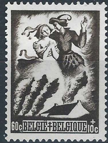 Belgique - 1944 - Y & T n° 656 - MH