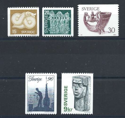 Suède N°934/38** (MNH) 1976 - Série courante sujets divers