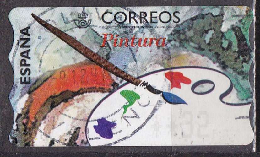 ESPAGNE distributeur N° 17 de 1998 oblitéré et décollé