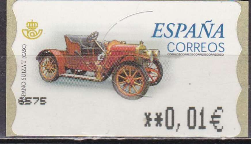 ESPAGNE distributeur N° 52 de 2001 oblitéré et décollé
