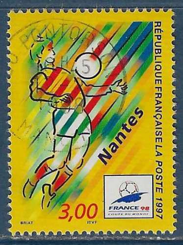 N°3076 France'98 - Nantes oblitéré