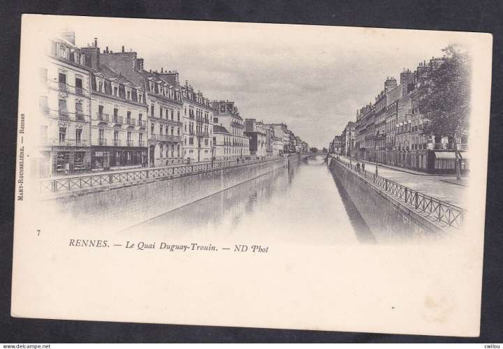 CPA - 35 - RENNES - LE QUAI DUGUAY TROUIN