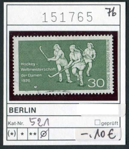 Berlin 1976 - Michel 521  - Yvert ? - oo oblit. - 