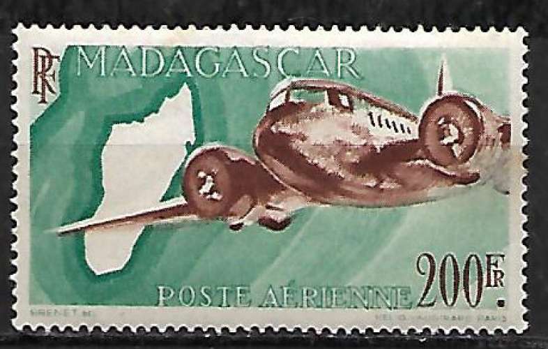 Madagascar 1946 YT PA n° 64A (MNH)