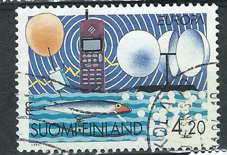 FINLANDE-OBL-1994-YT N°1215-Europa-grandes decouvertes