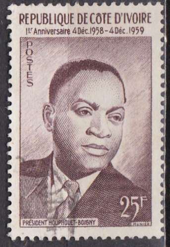 Cote d'IVOIRE n° 180 de 1959 oblitéré 