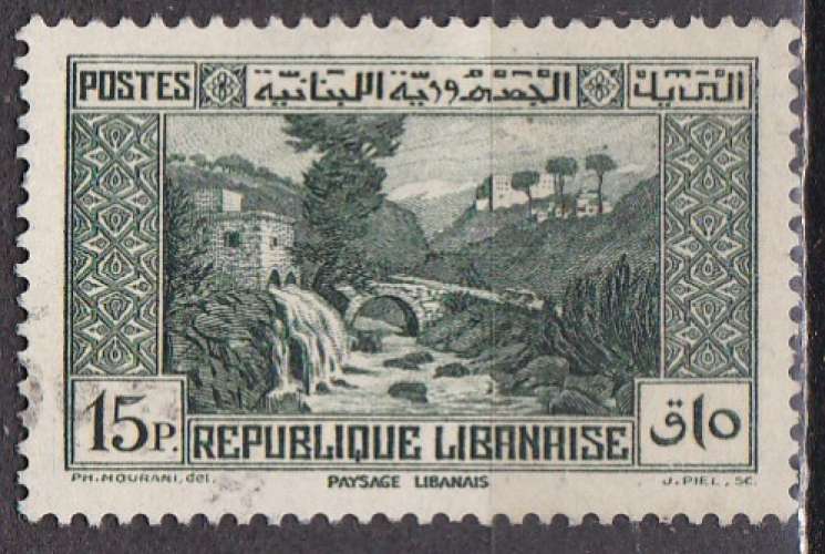 Grand LIBAN N° 156 de 1937 oblitéré