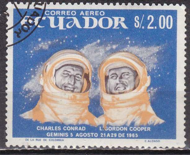 EQUATEUR PA N° 454 de 1967 oblitéré  