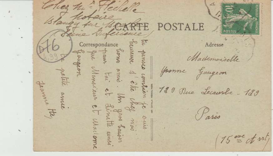 CPA BLANGY-SUR-BRESLE (76) LA GRANDE RUE - ANIMEE