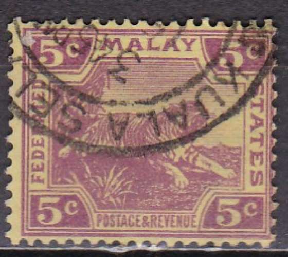 MALAISIE N° 58 et 59 de 1921 oblitérés (2 scans) 