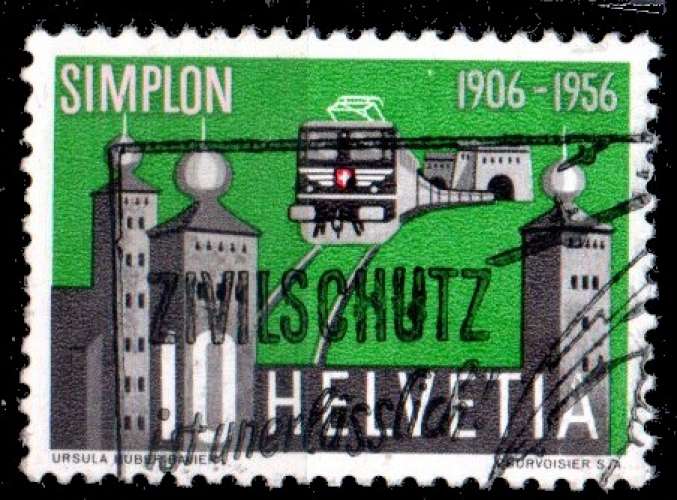 Suisse Yvert N°0573 Oblitéré 1956 Simplon