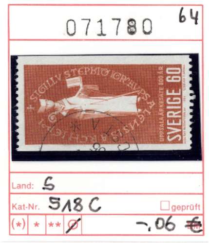 Suède 1964 - Michel 518 C - oo oblit. - 