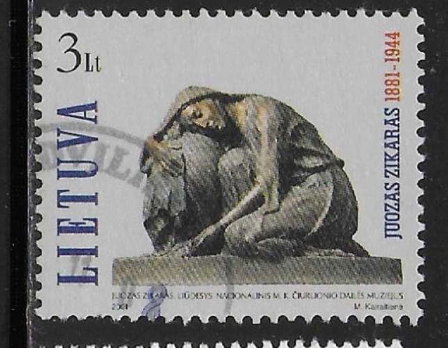 Lituanie - Y&T  n° 671 - Oblitéré / Used  - 2001